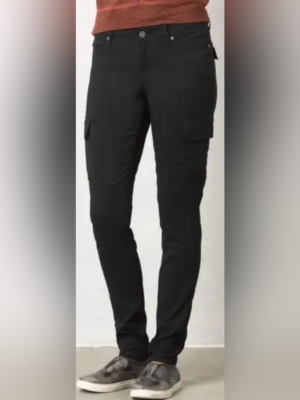 EUC Prana Black Straight-Leg Cargo Meme Hiking Pants for Women